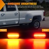 image:imageNilight Fender Side Marker Lights 2PCS for 20082021 Kenworth T660 T170  T270 T370 45LED Amber Len Waterproof Shock Resistant Easy Installation Plug and Play Front Clearance Flowing LightSmoked AmberRed SilveradoSierra 20152020