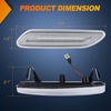 image:imageNilight Fender Side Marker Lights 2PCS for 20082021 Kenworth T660 T170  T270 T370 45LED Amber Len Waterproof Shock Resistant Easy Installation Plug and Play Front Clearance Flowing LightClear Amber 20112016 MINI Cooper R60 R61