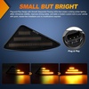 image:imageNilight Fender Side Marker Lights 2PCS for 20082021 Kenworth T660 T170  T270 T370 45LED Amber Len Waterproof Shock Resistant Easy Installation Plug and Play Front Clearance Flowing LightSmoked Amber 20082021 Kenworth T660 T170 T270