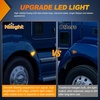 image:imageNilight Fender Side Marker Lights 2PCS for 20082021 Kenworth T660 T170  T270 T370 45LED Amber Len Waterproof Shock Resistant Easy Installation Plug and Play Front Clearance Flowing LightClear Amber 20082021 Kenworth T660 T170 T270