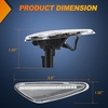 image:imageNilight Fender Side Marker Lights 2PCS for 20082021 Kenworth T660 T170  T270 T370 45LED Amber Len Waterproof Shock Resistant Easy Installation Plug and Play Front Clearance Flowing LightClear Amber 2016up Mazda MX5200912 Mazda RX8