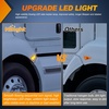 image:imageNilight Fender Side Marker Lights 2PCS for 20082021 Kenworth T660 T170  T270 T370 45LED Amber Len Waterproof Shock Resistant Easy Installation Plug and Play Front Clearance Flowing LightSmoked Amber 20082021 Kenworth T660 T170 T270