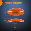 image:imageNilight Fender Side Marker Lights 2PCS for 20082021 Kenworth T660 T170  T270 T370 45LED Amber Len Waterproof Shock Resistant Easy Installation Plug and Play Front Clearance Flowing LightAmberRed SilveradoSierra 20012014