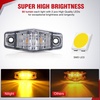 image:imageNilight Fender Side Marker Lights 2PCS for 20082021 Kenworth T660 T170  T270 T370 45LED Amber Len Waterproof Shock Resistant Easy Installation Plug and Play Front Clearance Flowing LightClear AmberUniversal 25inch Oval