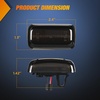 image:imageNilight Fender Side Marker Lights 2PCS for 20082021 Kenworth T660 T170  T270 T370 45LED Amber Len Waterproof Shock Resistant Easy Installation Plug and Play Front Clearance Flowing LightSmoked AmberRed SilveradoSierra 20152020