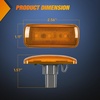 image:imageNilight Fender Side Marker Lights 2PCS for 20082021 Kenworth T660 T170  T270 T370 45LED Amber Len Waterproof Shock Resistant Easy Installation Plug and Play Front Clearance Flowing LightAmberRed Ram 2500 3500 20102018
