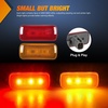 image:imageNilight Fender Side Marker Lights 2PCS for 20082021 Kenworth T660 T170  T270 T370 45LED Amber Len Waterproof Shock Resistant Easy Installation Plug and Play Front Clearance Flowing LightAmberRed Ram 2500 3500 20102018