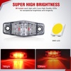 image:imageNilight Fender Side Marker Lights 2PCS for 20082021 Kenworth T660 T170  T270 T370 45LED Amber Len Waterproof Shock Resistant Easy Installation Plug and Play Front Clearance Flowing LightClear RedUniversal 25inch Oval