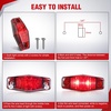 image:imageNilight Fender Side Marker Lights 2PCS for 20082021 Kenworth T660 T170  T270 T370 45LED Amber Len Waterproof Shock Resistant Easy Installation Plug and Play Front Clearance Flowing LightAmberRedUniversal 25inch Oval