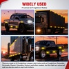 image:imageNilight Fender Side Marker Lights 2PCS for 20082021 Kenworth T660 T170  T270 T370 45LED Amber Len Waterproof Shock Resistant Easy Installation Plug and Play Front Clearance Flowing LightClear AmberUniversal 6inch Teardrop