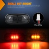 image:imageNilight Fender Side Marker Lights 2PCS for 20082021 Kenworth T660 T170  T270 T370 45LED Amber Len Waterproof Shock Resistant Easy Installation Plug and Play Front Clearance Flowing LightSmoked AmberRed Ram 1500 2500 3500 20032009