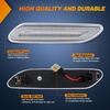 image:imageNilight Fender Side Marker Lights 2PCS for 20082021 Kenworth T660 T170  T270 T370 45LED Amber Len Waterproof Shock Resistant Easy Installation Plug and Play Front Clearance Flowing LightClear Amber 20112016 MINI Cooper R60 R61