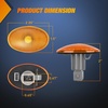 image:imageNilight Fender Side Marker Lights 2PCS for 20082021 Kenworth T660 T170  T270 T370 45LED Amber Len Waterproof Shock Resistant Easy Installation Plug and Play Front Clearance Flowing LightAmberRed F350 450 550 19992010