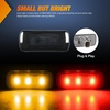 image:imageNilight Fender Side Marker Lights 2PCS for 20082021 Kenworth T660 T170  T270 T370 45LED Amber Len Waterproof Shock Resistant Easy Installation Plug and Play Front Clearance Flowing LightSmoked AmberRed Ram 2500 3500 20102018