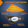 image:imageNilight Fender Side Marker Lights 2PCS for 20082021 Kenworth T660 T170  T270 T370 45LED Amber Len Waterproof Shock Resistant Easy Installation Plug and Play Front Clearance Flowing LightAmber 20082021 Kenworth T660 T170 T270 T370