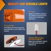 image:imageNilight Fender Side Marker Lights 2PCS for 20082021 Kenworth T660 T170  T270 T370 45LED Amber Len Waterproof Shock Resistant Easy Installation Plug and Play Front Clearance Flowing LightAmberRed SilveradoSierra 20012014