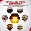 image:imageNilight Rectangle Side Marker Lights 2PCS Red 21 LED Surface Mount 12V  IP67 Waterproof Dual Function Running and Brake Lighting with Reflective Lens for Trailers Trucks RVs Campers Boats and Vans13LED Amber 2Pcs