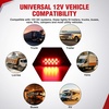 image:imageNilight Rectangle Side Marker Lights 2PCS Red 21 LED Surface Mount 12V  IP67 Waterproof Dual Function Running and Brake Lighting with Reflective Lens for Trailers Trucks RVs Campers Boats and Vans13LED Red 2Pcs