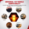 image:imageNilight Rectangle Side Marker Lights 2PCS Red 21 LED Surface Mount 12V  IP67 Waterproof Dual Function Running and Brake Lighting with Reflective Lens for Trailers Trucks RVs Campers Boats and Vans10LED Amber 2Pcs