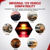 image:imageNilight Rectangle Side Marker Lights 2PCS Red 21 LED Surface Mount 12V  IP67 Waterproof Dual Function Running and Brake Lighting with Reflective Lens for Trailers Trucks RVs Campers Boats and Vans10LED Red Amber 4Pcs