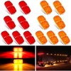 14Pcs Amber Red
