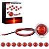 Red 10Pcs 304 Bezel