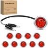 10pcs 2Pin Red 304 Bezel