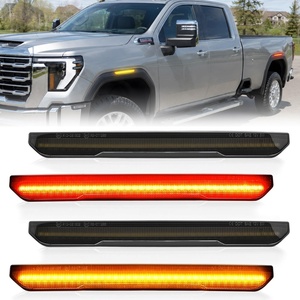 image:imageNilight Fender Side Marker Lights 2PCS for 20082021 Kenworth T660 T170  T270 T370 45LED Amber Len Waterproof Shock Resistant Easy Installation Plug and Play Front Clearance Flowing LightSmoke Amber Red 20202025 GMC Sierra 2500HD 3500HD