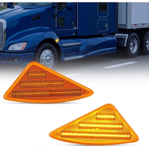 image:imageNilight Fender Side Marker Lights 2PCS for 20082021 Kenworth T660 T170  T270 T370 45LED Amber Len Waterproof Shock Resistant Easy Installation Plug and Play Front Clearance Flowing LightAmber 20082021 Kenworth T660 T170 T270 T370