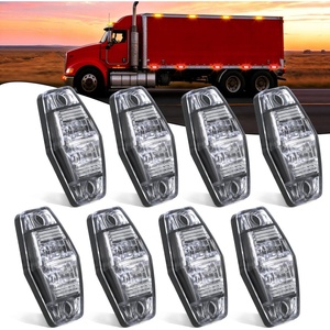 image:imageNilight Fender Side Marker Lights 2PCS for 20082021 Kenworth T660 T170  T270 T370 45LED Amber Len Waterproof Shock Resistant Easy Installation Plug and Play Front Clearance Flowing LightClear AmberRedUniversal 25inch Oval