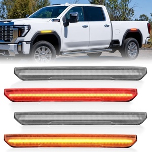 image:imageNilight Fender Side Marker Lights 2PCS for 20082021 Kenworth T660 T170  T270 T370 45LED Amber Len Waterproof Shock Resistant Easy Installation Plug and Play Front Clearance Flowing LightClear Amber Red 20202025 GMC Sierra 2500HD 3500HD