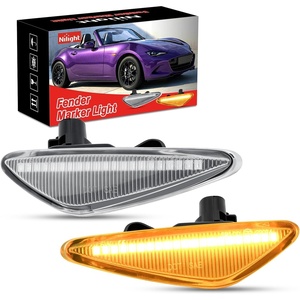 image:imageNilight Fender Side Marker Lights 2PCS for 20082021 Kenworth T660 T170  T270 T370 45LED Amber Len Waterproof Shock Resistant Easy Installation Plug and Play Front Clearance Flowing LightClear Amber 2016up Mazda MX5200912 Mazda RX8