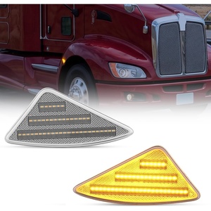 image:imageNilight Fender Side Marker Lights 2PCS for 20082021 Kenworth T660 T170  T270 T370 45LED Amber Len Waterproof Shock Resistant Easy Installation Plug and Play Front Clearance Flowing LightClear Amber 20082021 Kenworth T660 T170 T270
