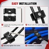 image:imageNilight 12PCS Spark Plug Wire Separator Divider Kit Black  Ignition Wire Holder Loom Organizer Clamp for 8mm 9mm 10mm Car Engine Wires Aluminum Alloy