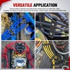 image:imageNilight 12PCS Spark Plug Wire Separator Divider Kit Black  Ignition Wire Holder Loom Organizer Clamp for 8mm 9mm 10mm Car Engine Wires Aluminum Alloy