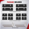 image:imageNilight 12PCS Spark Plug Wire Separator Divider Kit Black  Ignition Wire Holder Loom Organizer Clamp for 8mm 9mm 10mm Car Engine Wires Aluminum Alloy