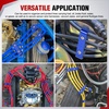 image:imageNilight 12PCS Spark Plug Wire Separator Divider Kit Blue  Ignition Wire Holder Loom Organizer Clamp for 8mm 9mm 10mm Car Engine Wires Aluminum Alloy
