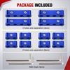 image:imageNilight 12PCS Spark Plug Wire Separator Divider Kit Blue  Ignition Wire Holder Loom Organizer Clamp for 8mm 9mm 10mm Car Engine Wires Aluminum Alloy