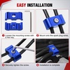 image:imageNilight 12PCS Spark Plug Wire Separator Divider Kit Blue  Ignition Wire Holder Loom Organizer Clamp for 8mm 9mm 10mm Car Engine Wires Aluminum Alloy