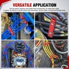 image:imageNilight 12PCS Spark Plug Wire Separator Divider Kit Red  Ignition Wire Holder Loom Organizer Clamp for 8mm 9mm 10mm Car Engine Wires Aluminum Alloy