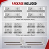 image:imageNilight 12PCS Spark Plug Wire Separator Divider Kit Silver  Ignition Wire Holder Loom Organizer Clamp for 8mm 9mm 10mm Car Engine Wires Aluminum Alloy