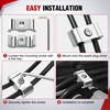 image:imageNilight 12PCS Spark Plug Wire Separator Divider Kit Silver  Ignition Wire Holder Loom Organizer Clamp for 8mm 9mm 10mm Car Engine Wires Aluminum Alloy