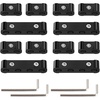 image:imageNilight 12PCS Spark Plug Wire Separator Divider Kit Black  Ignition Wire Holder Loom Organizer Clamp for 8mm 9mm 10mm Car Engine Wires Aluminum Alloy
