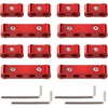 image:imageNilight 12PCS Spark Plug Wire Separator Divider Kit Red  Ignition Wire Holder Loom Organizer Clamp for 8mm 9mm 10mm Car Engine Wires Aluminum Alloy
