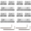 image:imageNilight 12PCS Spark Plug Wire Separator Divider Kit Silver  Ignition Wire Holder Loom Organizer Clamp for 8mm 9mm 10mm Car Engine Wires Aluminum Alloy
