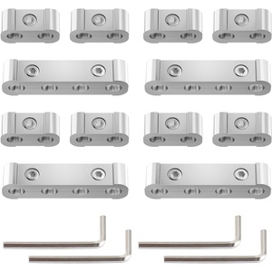image:imageNilight 12PCS Spark Plug Wire Separator Divider Kit Silver  Ignition Wire Holder Loom Organizer Clamp for 8mm 9mm 10mm Car Engine Wires Aluminum Alloy