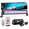 image:imageNilight LED Light Bar 22 120W RGB Halo Strip for Truck Pickup SUV  App and Remote Control Rgb Halo with Flood Beam Ip67 Waterproof Housing for Off Road Trucks Pickups Suvs Atvs and Utvs