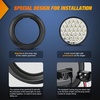 image:imageNilight LED Trailer Light Kit 4 Inch Round Tail Lights with Marker Light  Waterproof Brake Turn Reverse Tail and Marker Lighting with Flush Mount Design for 12V Trailers Trucks RVs Boats and CampersRedWhite 4Pcs 24Led