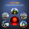 image:imageNilight LED Trailer Light Kit 4 Inch Round Tail Lights with Marker Light  Waterproof Brake Turn Reverse Tail and Marker Lighting with Flush Mount Design for 12V Trailers Trucks RVs Boats and CampersRed 2Pcs