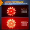 image:imageNilight LED Trailer Light Kit 4 Inch Round Tail Lights with Marker Light  Waterproof Brake Turn Reverse Tail and Marker Lighting with Flush Mount Design for 12V Trailers Trucks RVs Boats and CampersRed 2Pcs 47Led 7Inch